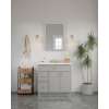 24-in x 34-in Slim Shaker Framed Vanity Mirror, Light Grey, VM2434-MR-FR02-LG