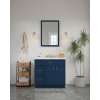 24-in x 34-in Slim Shaker Framed Vanity Mirror, Navy Blue, VM2434-MR-FR02-NB