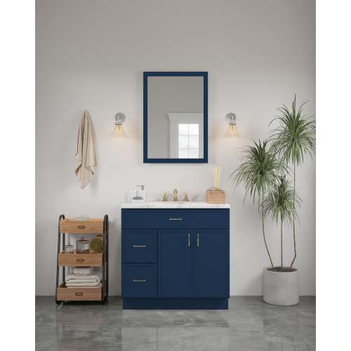24-in x 34-in Slim Shaker Framed Vanity Mirror, Navy Blue, VM2434-MR-FR02-NB