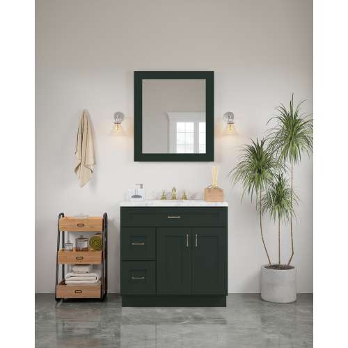 30-in x 34-in Shaker Framed Vanity Mirror, Green, VM3034-MR-FR01-GR
