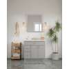 30-in x 34-in Slim Shaker Framed Vanity Mirror, Light Grey, VM3034-MR-FR02-LG