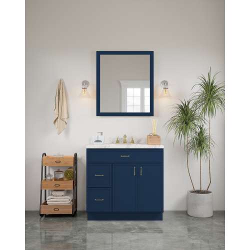 30-in x 34-in Slim Shaker Framed Vanity Mirror, Navy Blue, VM3034-MR-FR02-NB