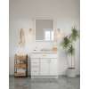 30-in x 34-in Slim Shaker Framed Vanity Mirror, White, VM3034-MR-FR02-WH