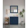 36-in x 34-in Shaker Framed Vanity Mirror, Navy Blue, VM3634-MR-FR01-NB