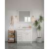 36-in x 34-in Shaker Framed Vanity Mirror, White, VM3634-MR-FR01-WH