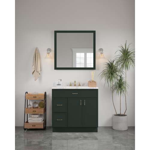 36-in x 34-in Slim Shaker Framed Vanity Mirror, Green, VM3634-MR-FR02-GR