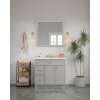 36-in x 34-in Slim Shaker Framed Vanity Mirror, Light Grey, VM3634-MR-FR02-LG