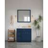 36-in x 34-in Slim Shaker Framed Vanity Mirror, Navy Blue, VM3634-MR-FR02-NB
