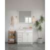 36-in x 34-in Slim Shaker Framed Vanity Mirror, White, VM3634-MR-FR02-WH