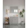 42-in x 34-in Shaker Framed Vanity Mirror, Light Grey, VM4234-MR-FR01-LG