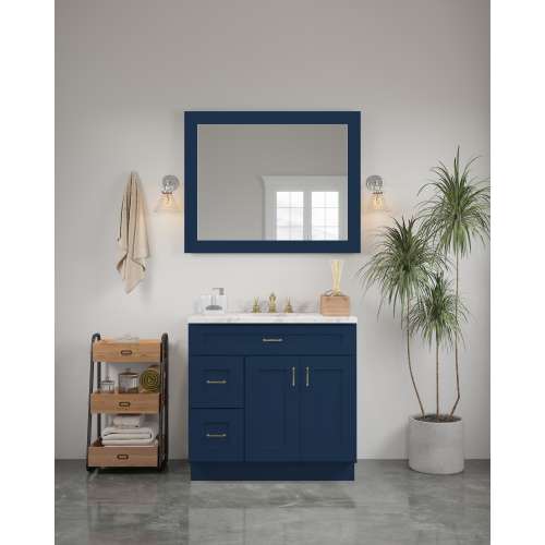 42-in x 34-in Shaker Framed Vanity Mirror, Navy Blue, VM4234-MR-FR01-NB