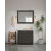 42-in x 34-in Shaker Framed Vanity Mirror, Smokey Grey, VM4234-MR-FR01-SG