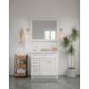 42-in x 34-in Shaker Framed Vanity Mirror, White, VM4234-MR-FR01-WH