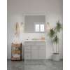 42-in x 34-in Slim Shaker Framed Vanity Mirror, Light Grey, VM4234-MR-FR02-LG