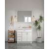 42-in x 34-in Slim Shaker Framed Vanity Mirror, White, VM4234-MR-FR02-WH