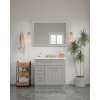 48-in x 34-in Shaker Framed Vanity Mirror, Light Grey, VM4834-MR-FR01-LG