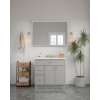 48-in x 34-in Slim Shaker Framed Vanity Mirror, Light Grey, VM4834-MR-FR02-LG