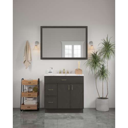 48-in x 34-in Slim Shaker Framed Vanity Mirror, Smokey Grey, VM4834-MR-FR02-SG