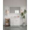 54-in x 34-in Shaker Framed Vanity Mirror, White, VM5434-MR-FR01-WH