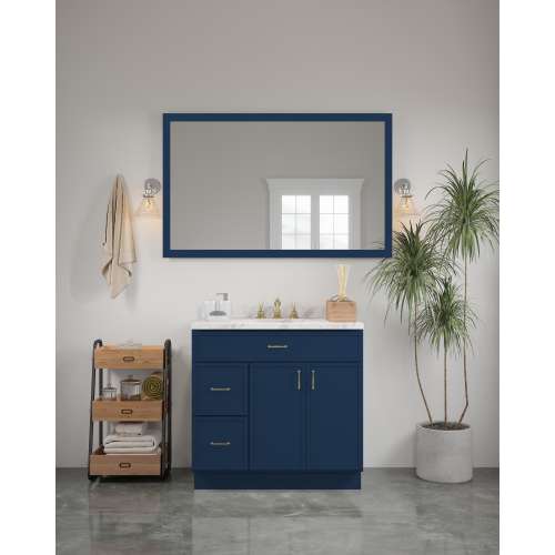 54-in x 34-in Slim Shaker Framed Vanity Mirror, Navy Blue, VM5434-MR-FR02-NB