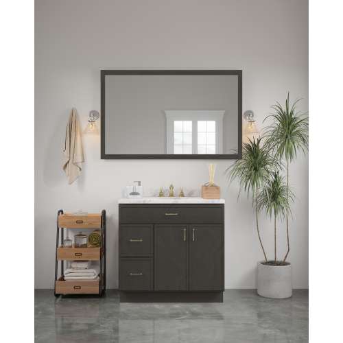 54-in x 34-in Slim Shaker Framed Vanity Mirror, Smokey Grey, VM5434-MR-FR02-SG