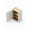 18-in x 12-in x 30-in Ready To Assemble Slim Shaker Single Door Wall Cabinet, White, W1830-RTA-FR02-WH