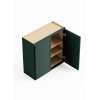 33-in x 12-in x 36-in Ready To Assemble Slim Shaker Double Door Wall Cabinet, Green, W3336-RTA-FR02-GR