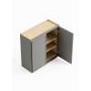 33-in x 12-in x 36-in Ready To Assemble Slim Shaker Double Door Wall Cabinet, Light Grey, W3336-RTA-FR02-LG