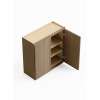 33-in x 12-in x 36-in Ready To Assemble Slim Shaker Double Door Wall Cabinet, Tan Wood, W3336-RTA-FR02-TW