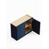 36-in x 12-in x 24-in Ready To Assemble Slim Shaker Wall Cabinet, Navy Blue, W3624-RTA-FR02-NB