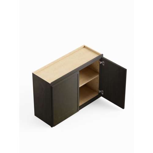 36-in x 12-in x 24-in Ready To Assemble Slim Shaker Wall Cabinet, Smokey Grey, W3624-RTA-FR02-SG