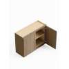 36-in x 12-in x 24-in Ready To Assemble Slim Shaker Wall Cabinet, Tan Wood, W3624-RTA-FR02-TW