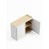 36-in x 12-in x 24-in Ready To Assemble Slim Shaker Wall Cabinet, White, W3624-RTA-FR02-WH