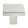 Contemporary Advantage One 1-1/8-in x 1-1/8-in Square Knob, Brushed Nickel 0949-1BPN-P