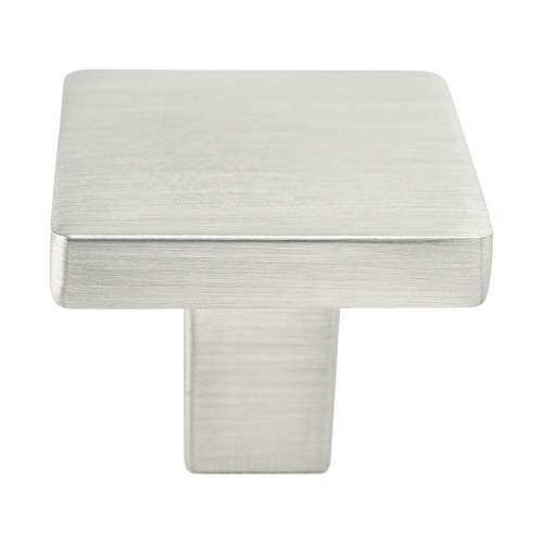Contemporary Advantage One 1-1/8-in x 1-1/8-in Square Knob, Brushed Nickel 0949-1BPN-P