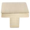 Contemporary Advantage One 1-1/8-in x 1-1/8-in Square Knob, Champagne 0952-10CZ-P