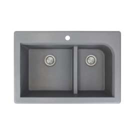 RTDJ3322 Radius 33-in x 22-in Drop-in Granite Kitchen Sink