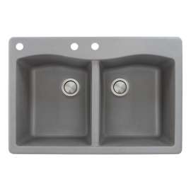 ATDE3322-CAB Aversa 33-in x 22-in Drop-in Granite Kitchen Sink