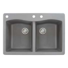 ATDE3322-CAD Aversa 33-in x 22-in Drop-in Granite Kitchen Sink