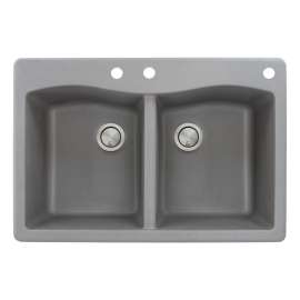 ATDE3322-CBE Aversa 33-in x 22-in Drop-in Granite Kitchen Sink