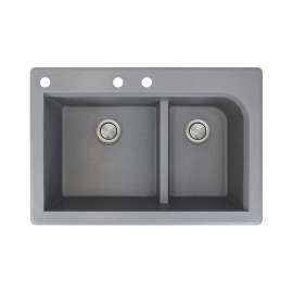 RTDJ3322-CAB Radius 33-in x 22-in Drop-in Granite Kitchen Sink
