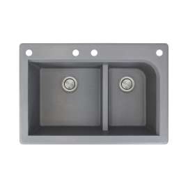 RTDJ3322-CABF Radius 33-in x 22-in Drop-in Granite Kitchen Sink