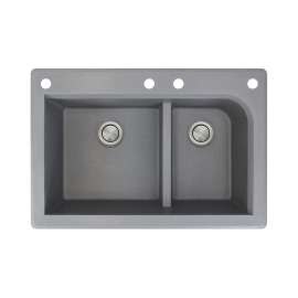 RTDJ3322-CADF Radius 33-in x 22-in Drop-in Granite Kitchen Sink