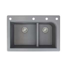 RTDJ3322-CAEF Radius 33-in x 22-in Drop-in Granite Kitchen Sink