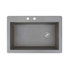 RTSS3322-CB Radius 33-in x 22-in Drop-in Granite Kitchen Sink