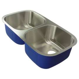 Meridian Stainless Steel 32-in Undermount Kitchen Sink