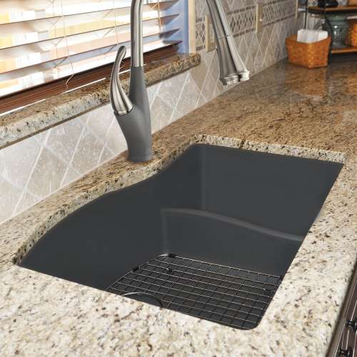 Aversa SilQ Granite 32-in. Undermount Kitchen Sink within Grey
