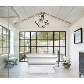 T4220 Ardell Floor Mounted Freestanding Tub Filler With Hand Shower