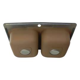 33-in x 22 1/64-in x 8-in Double Basin Drop-in Stainless Steel Kitchen Sink