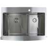 35.75-in x 25.125-in x 10-in 16 Gauge 60/40 Double Bowls, Stainless Steel Kitchen Sink with Low Divide, Micro Edge Dual Mount Installation, with 1 Hole